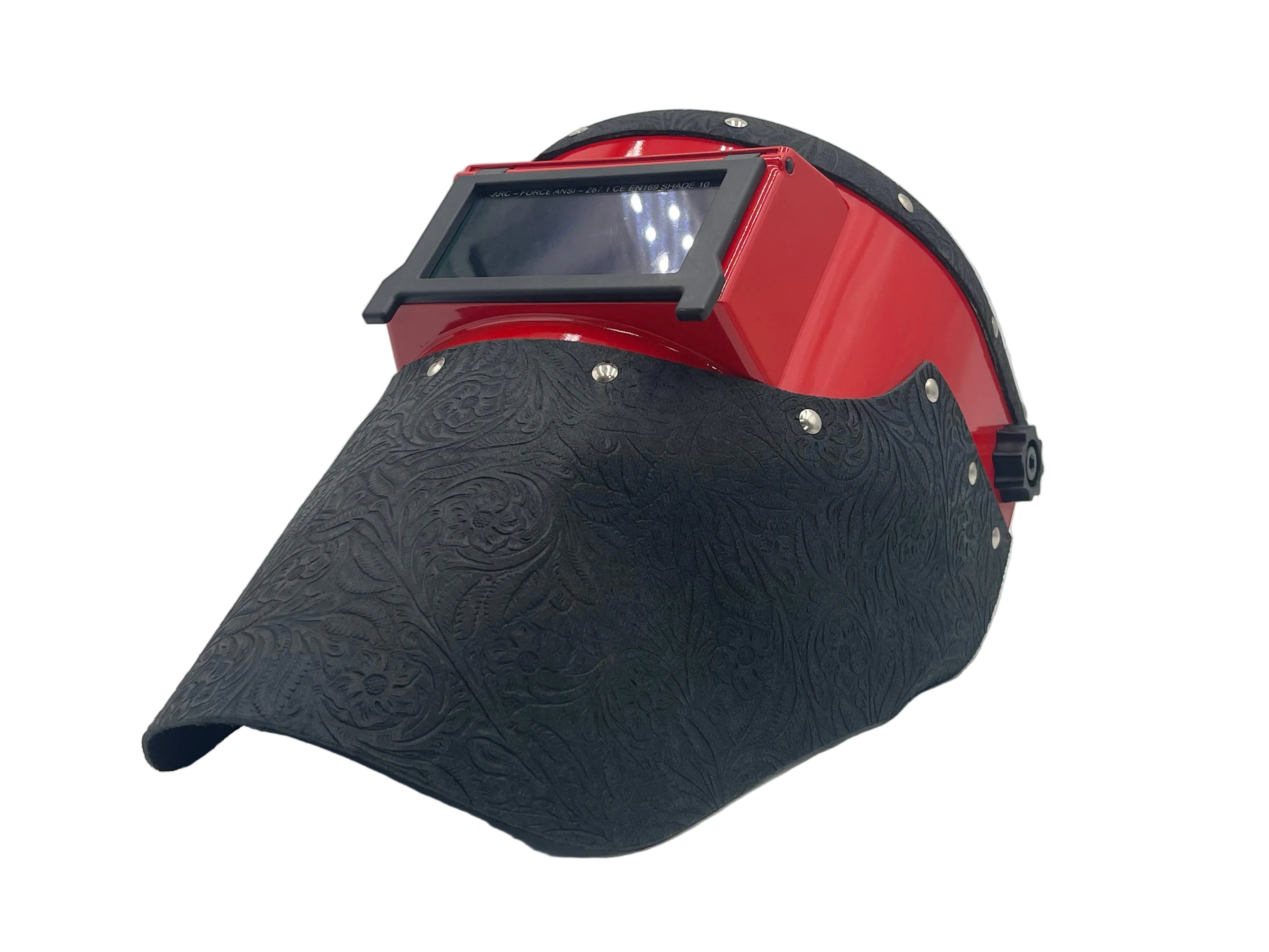***IN STOCK 16*** Outlaw Leather - SLIMLINE RED - BLACK FLORAL