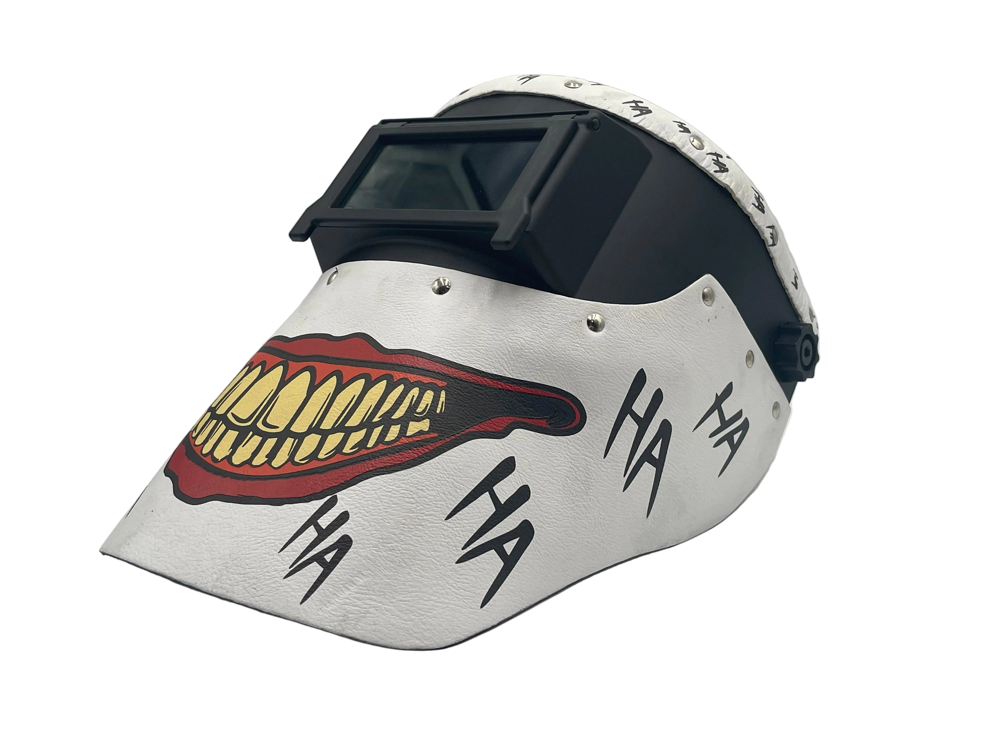***IN STOCK 40*** Outlaw Leather - SLIMLINE BLACK - JOKER SMILE WHITE