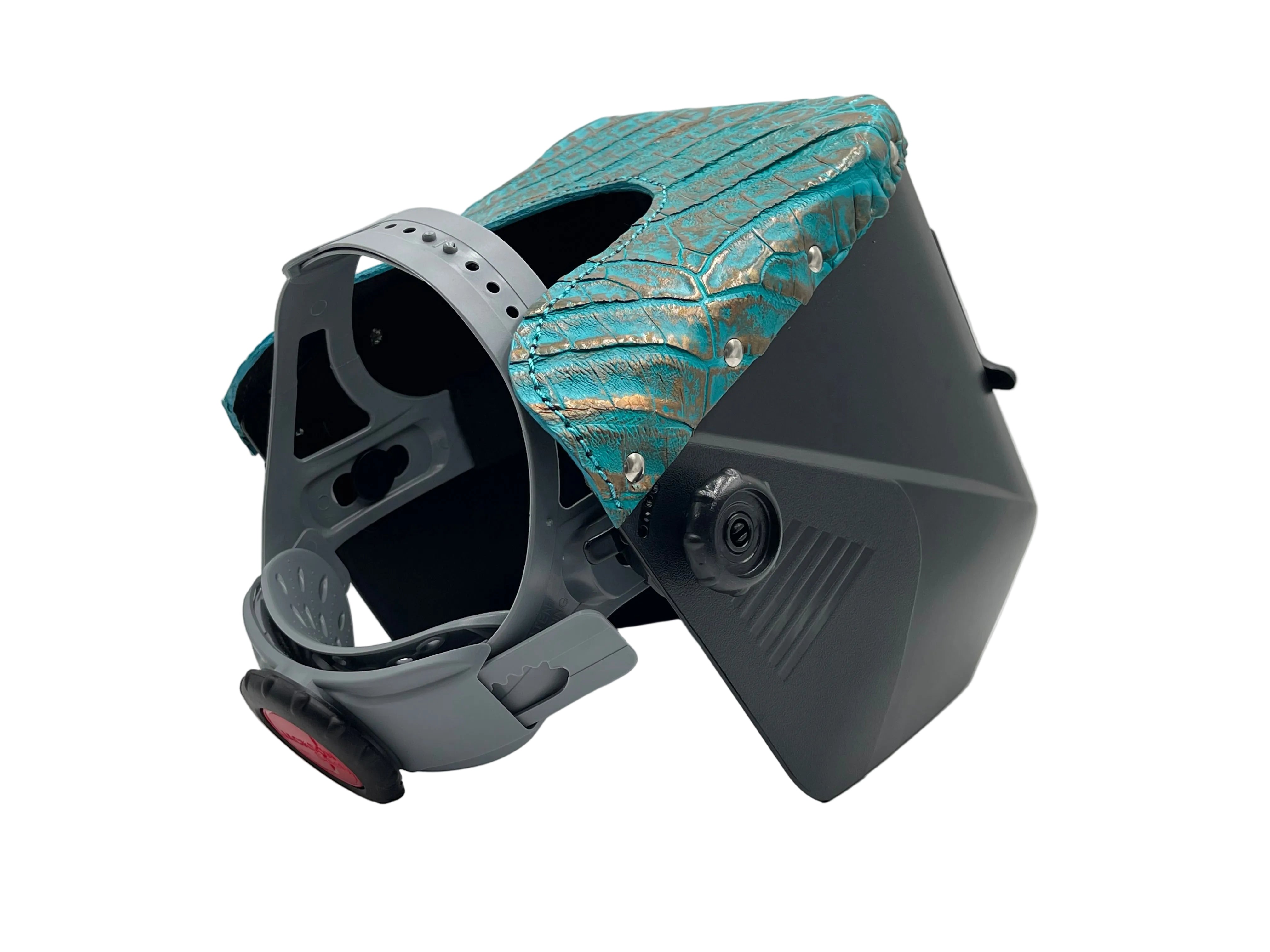 ***IN STOCK 10*** Outlaw Leather - JACKSON BLACK - TOP GOLD TURQUOISE CAIMAN