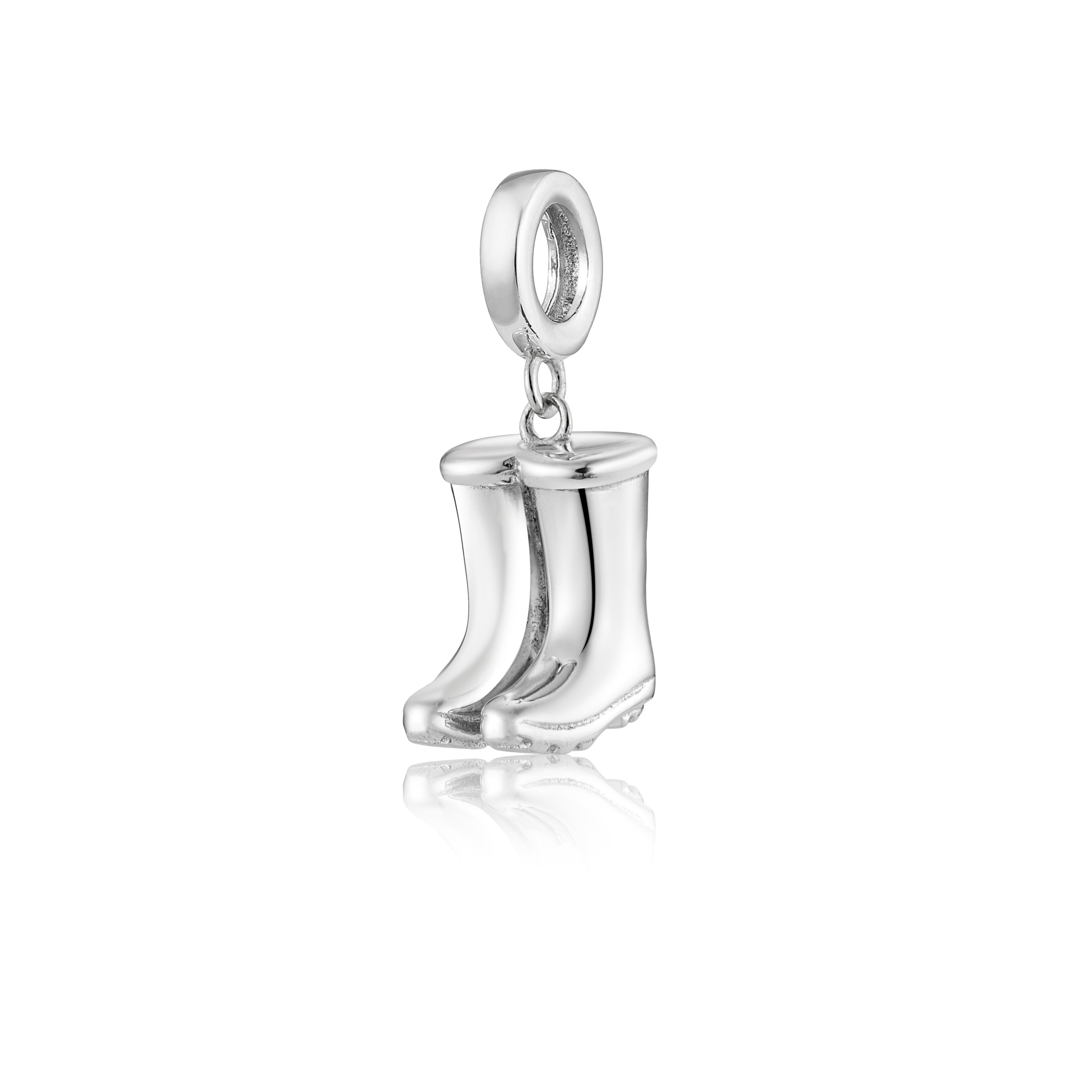 Sterling Silver Fishing Boots Charm