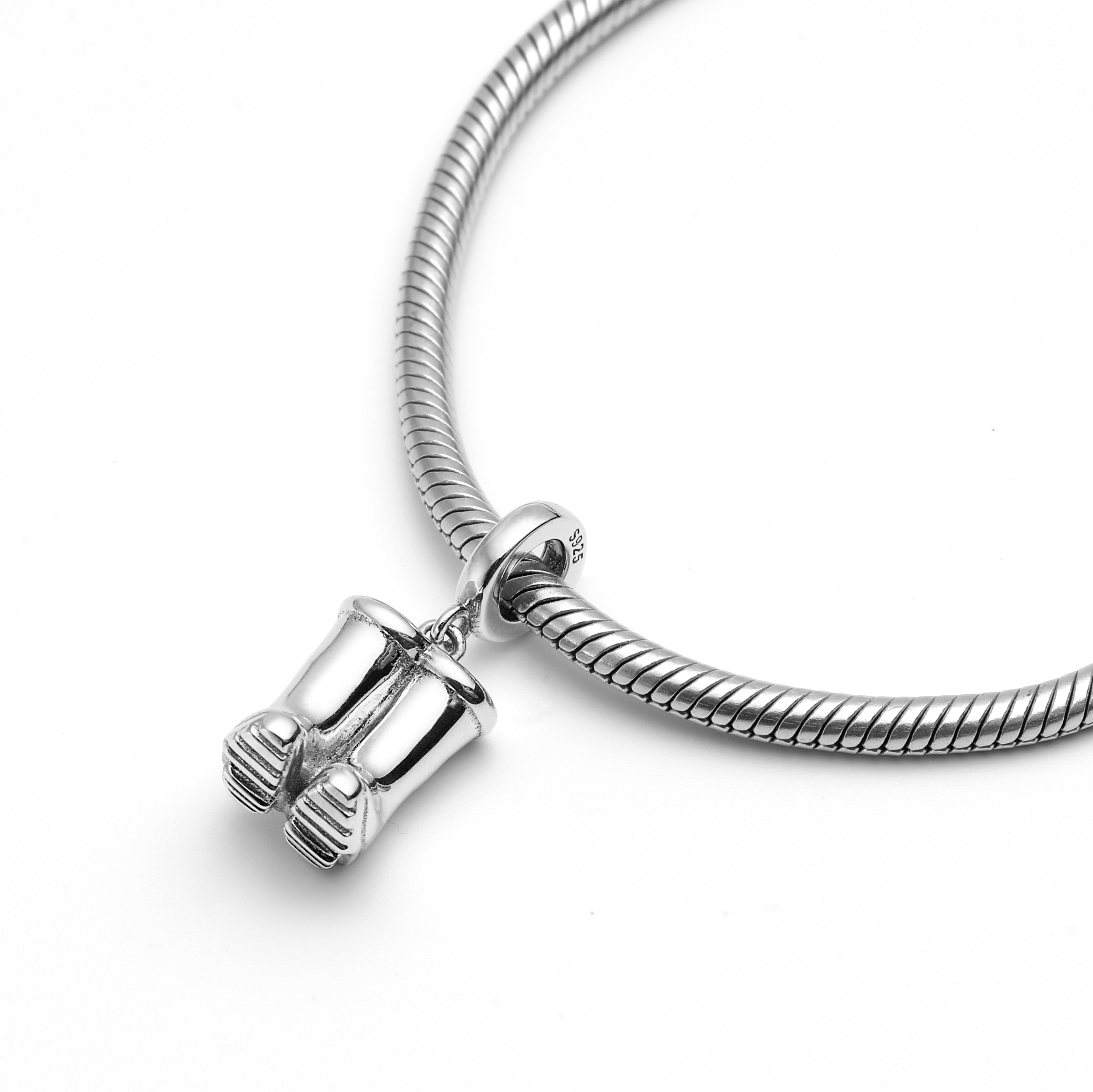 Sterling Silver Fishing Boots Charm