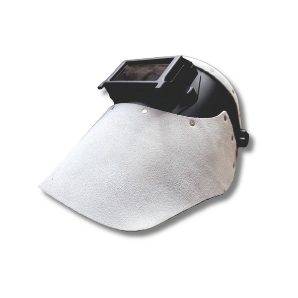 Outlaw Leather - Welding Hood - Off-White Suede