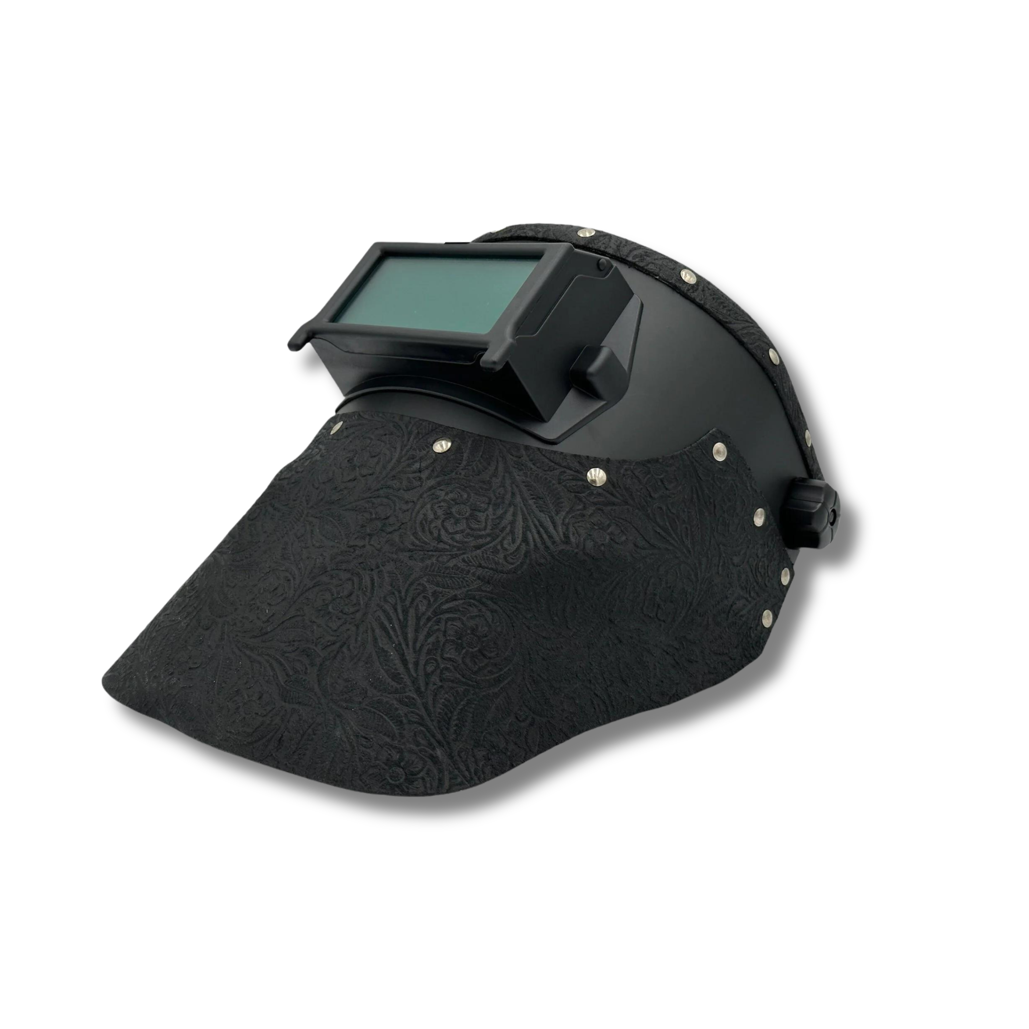 Outlaw Leather - Welding Hood - Black Floral