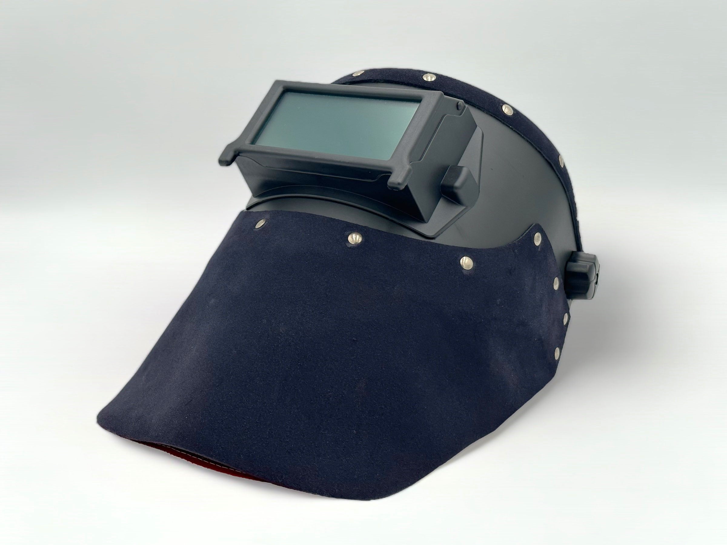 Outlaw Leather - Welding Hood - Navy Suede
