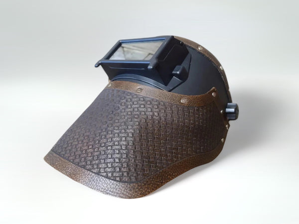 Outlaw Leather - Welding Hood - Antique Basketweave