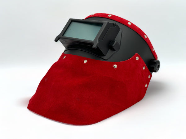 Outlaw Leather - Welding Hood - Red Suede