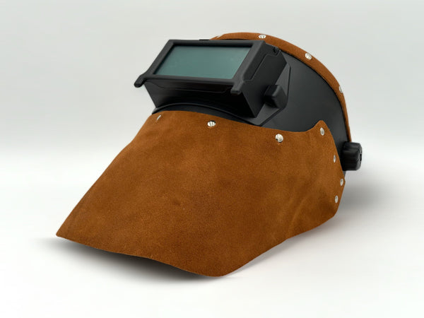 Outlaw Leather - Welding Hood - Golden Brown Suede