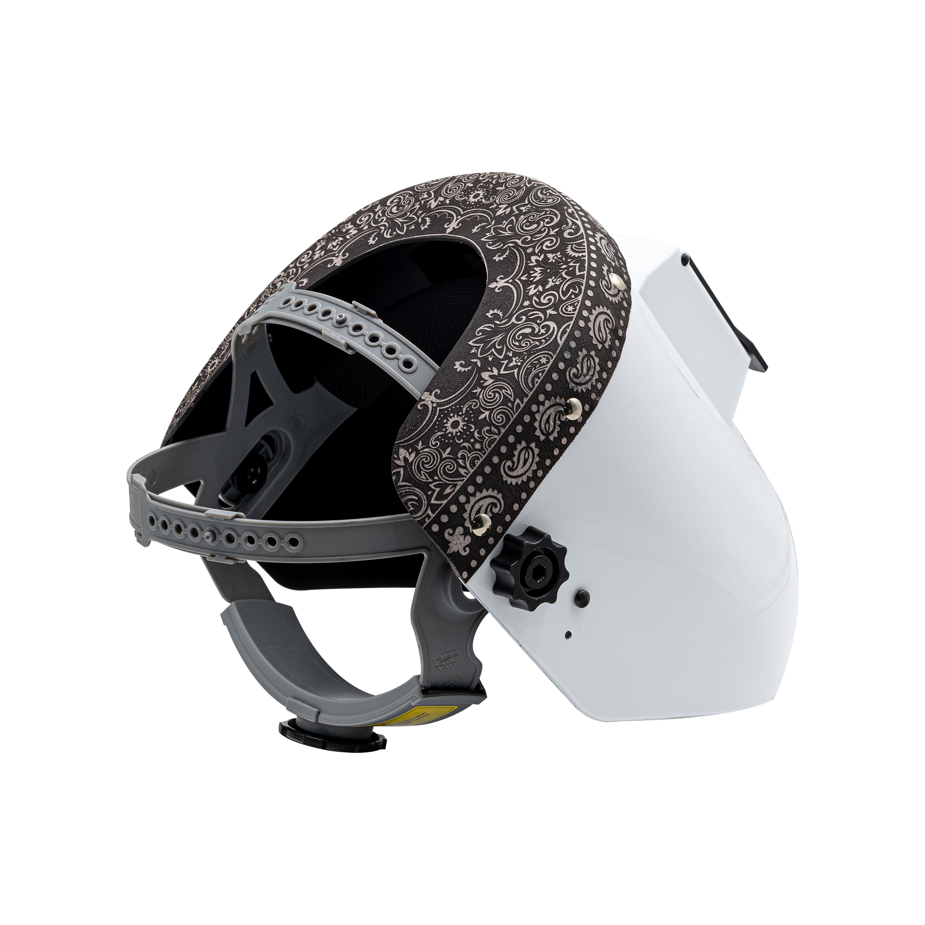 no.0282 ヌーディブロンズバンブーと羽根のオパールコッパー Outlaw Leather - Pro X - B/W Paisley