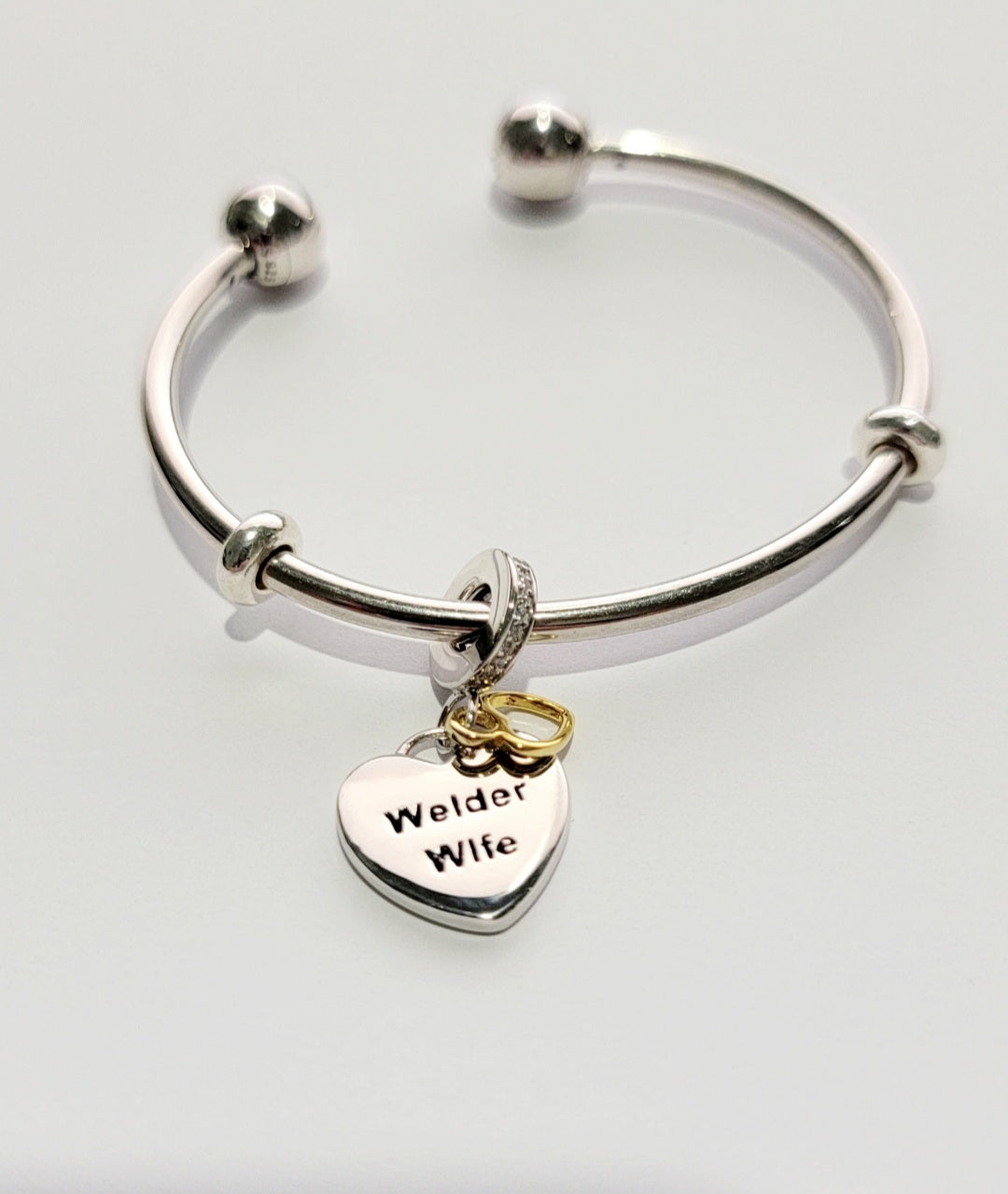 Sterling Silver Welder Wife Charm