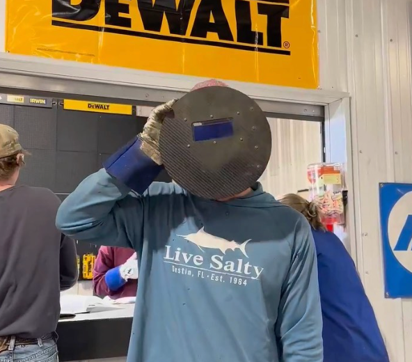 Pancake Welding Hoods - Outlaw Leather