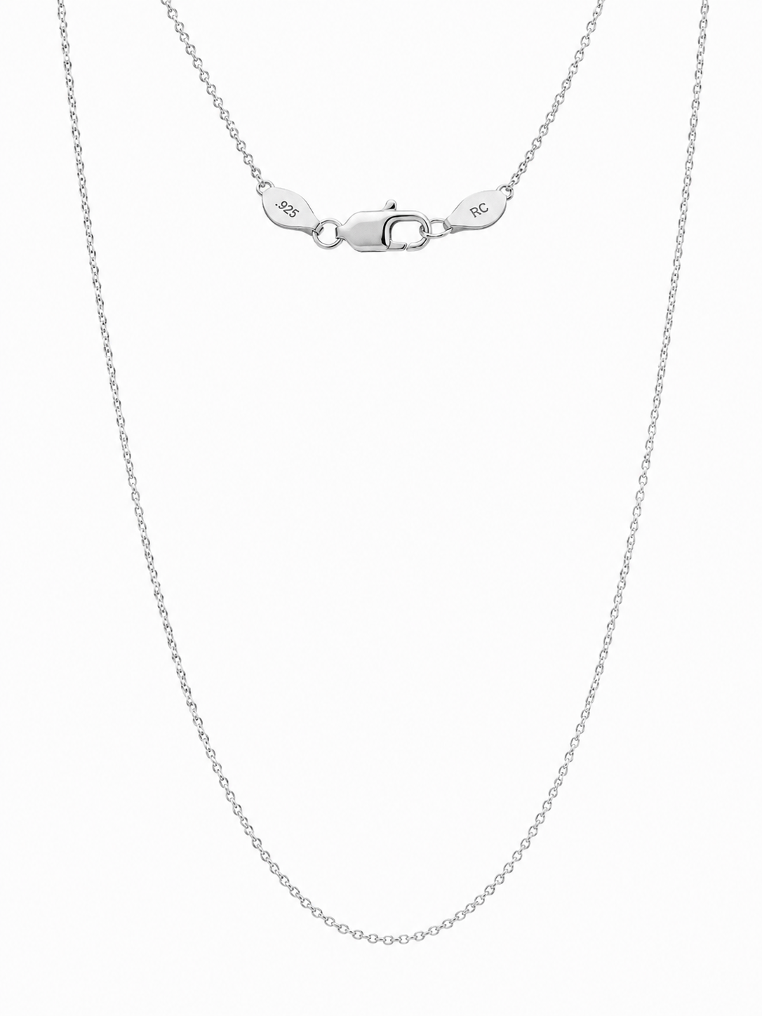 Rugged Charms Small Cross Chain – 2 mm, 18 in + 2 in Extension