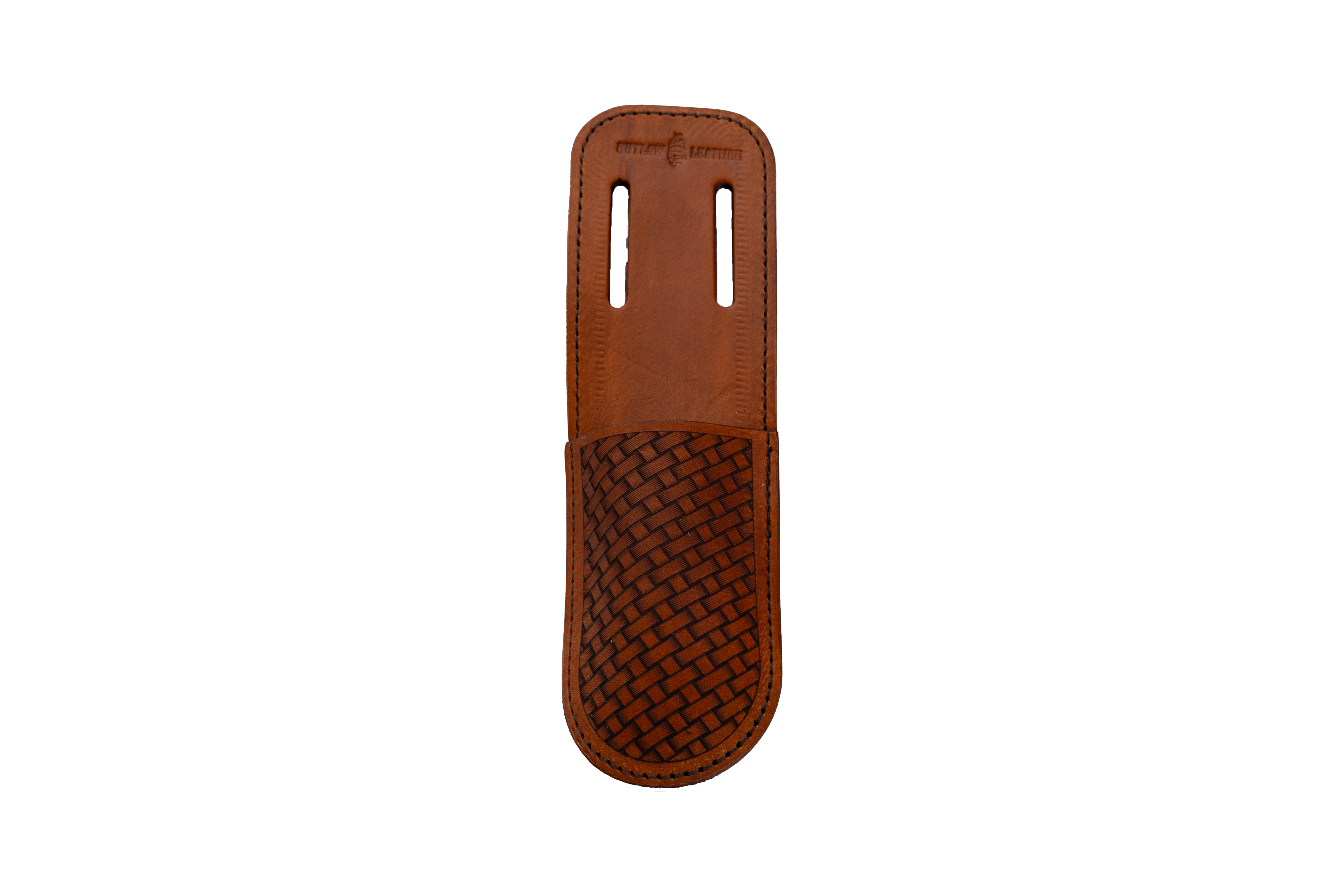 OUTLAW LEATHER - BASKETWEAVE TAN TOOL POUCHES