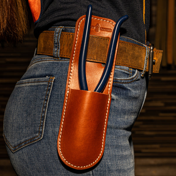 OUTLAW LEATHER - LEATHER TOOL POUCH - PLIERS/CABLE CUTTER