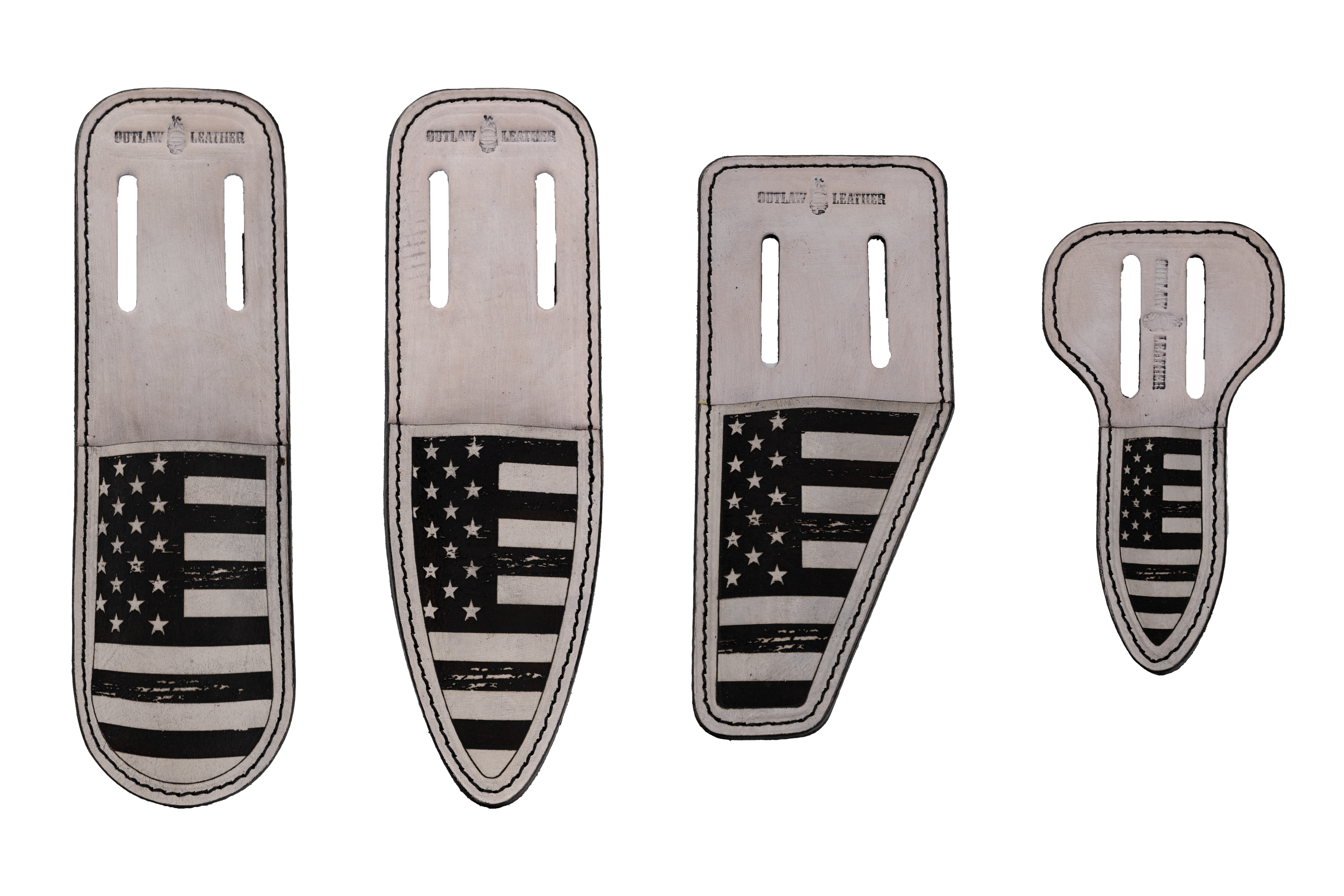 OUTLAW LEATHER - USA WHITE TOOL POUCHES