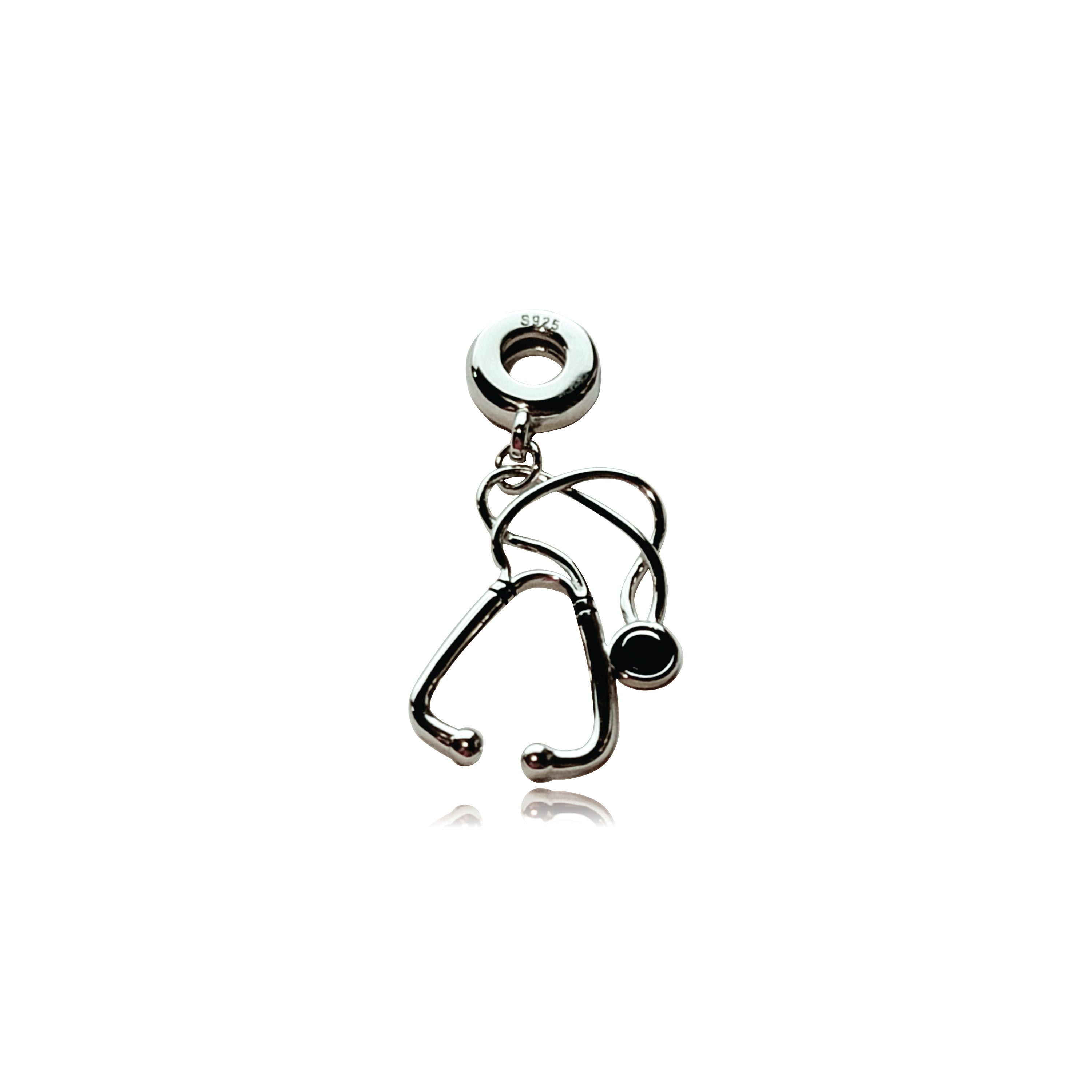 Sterling Silver Stethoscope Charm