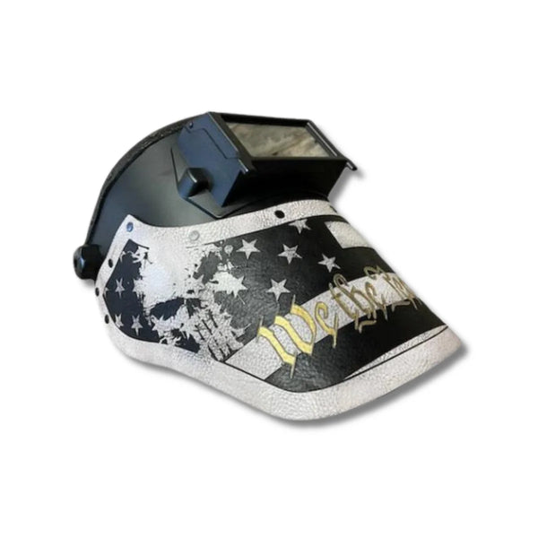 ***IN STOCK*** Outlaw Leather - Welding Hood - "We the People" USA B/W