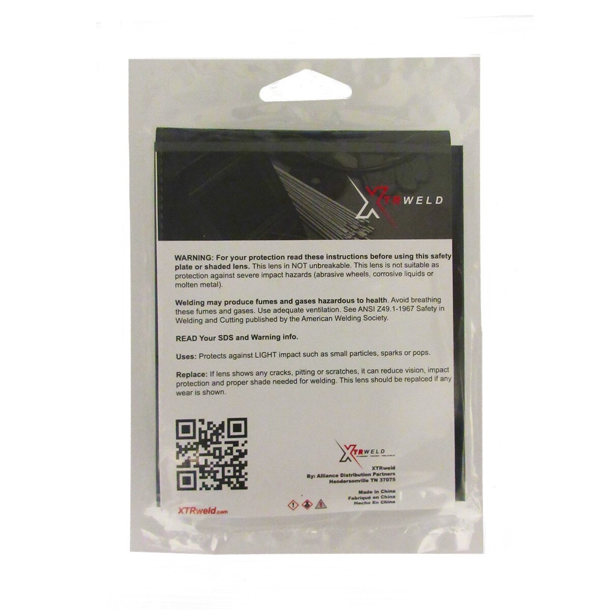 LENS45PCL XTRweld Lens, Cover Plate, Clear, Polycarbonate