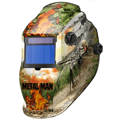 electric iron man welding helmet Metal MAN AM8725SGC Auto Darkening Welding Helmet – Military