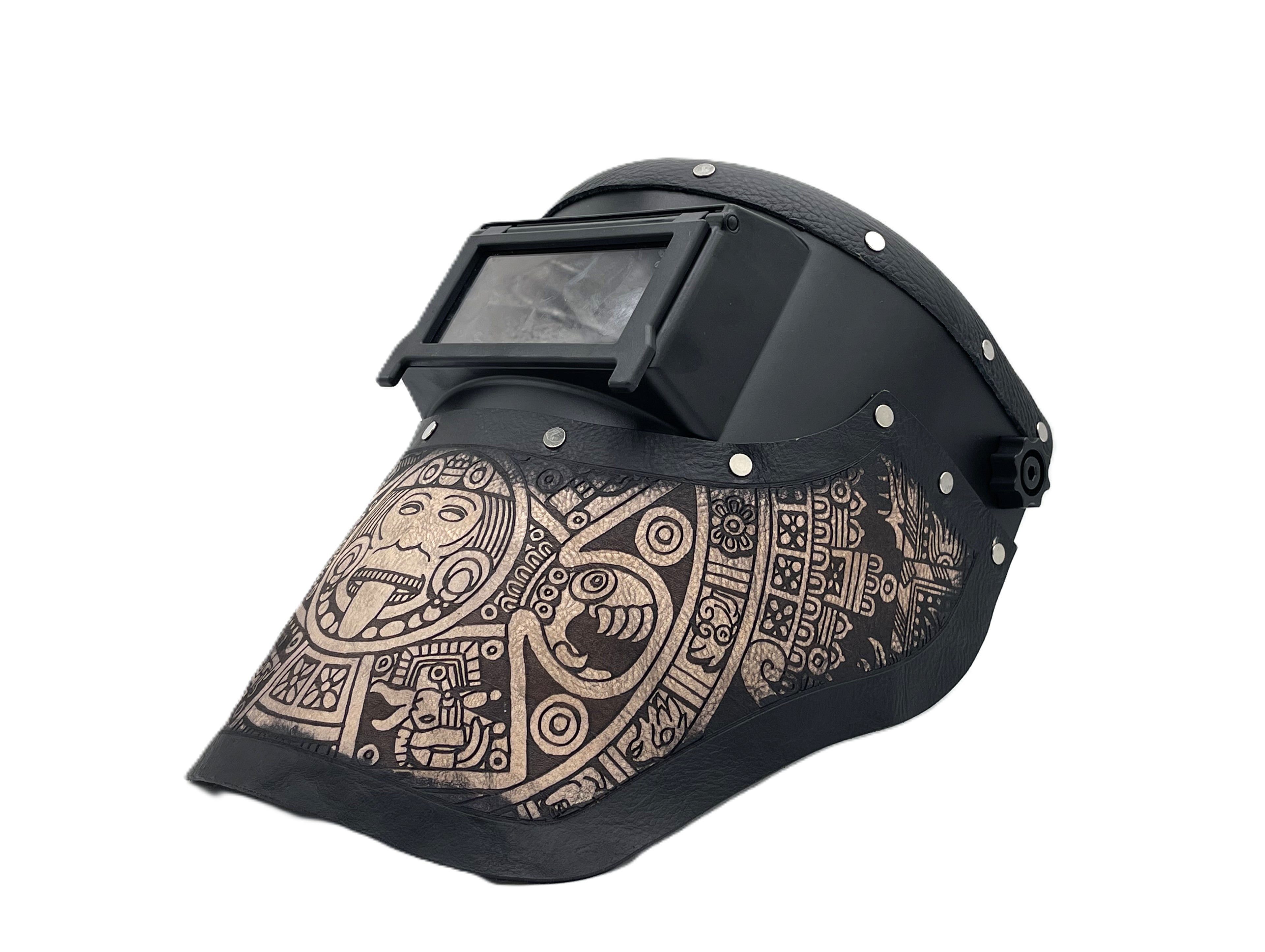 ***IN STOCK 19*** Outlaw Leather - BLACK SLIMLINE - NATURAL AZTEC