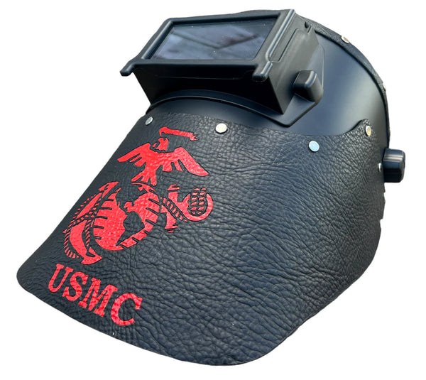 ***IN STOCK*** Outlaw Leather - Welding Hood - Marines Logo