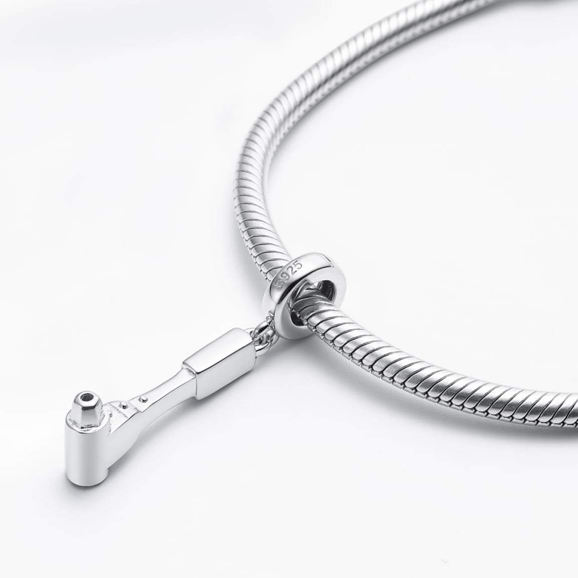 Sterling Silver Scaffold Wrench Charm