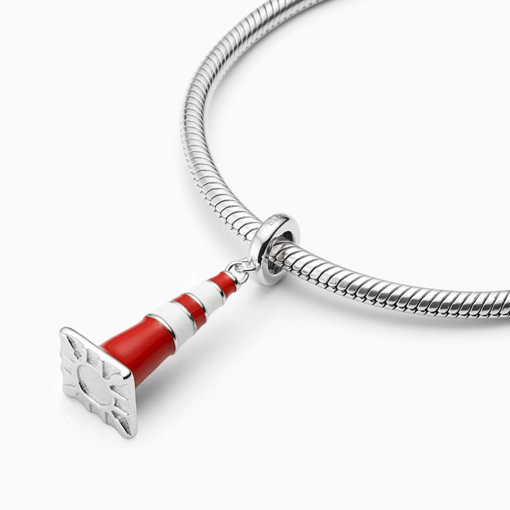 Sterling Silver Traffic Cone Charm