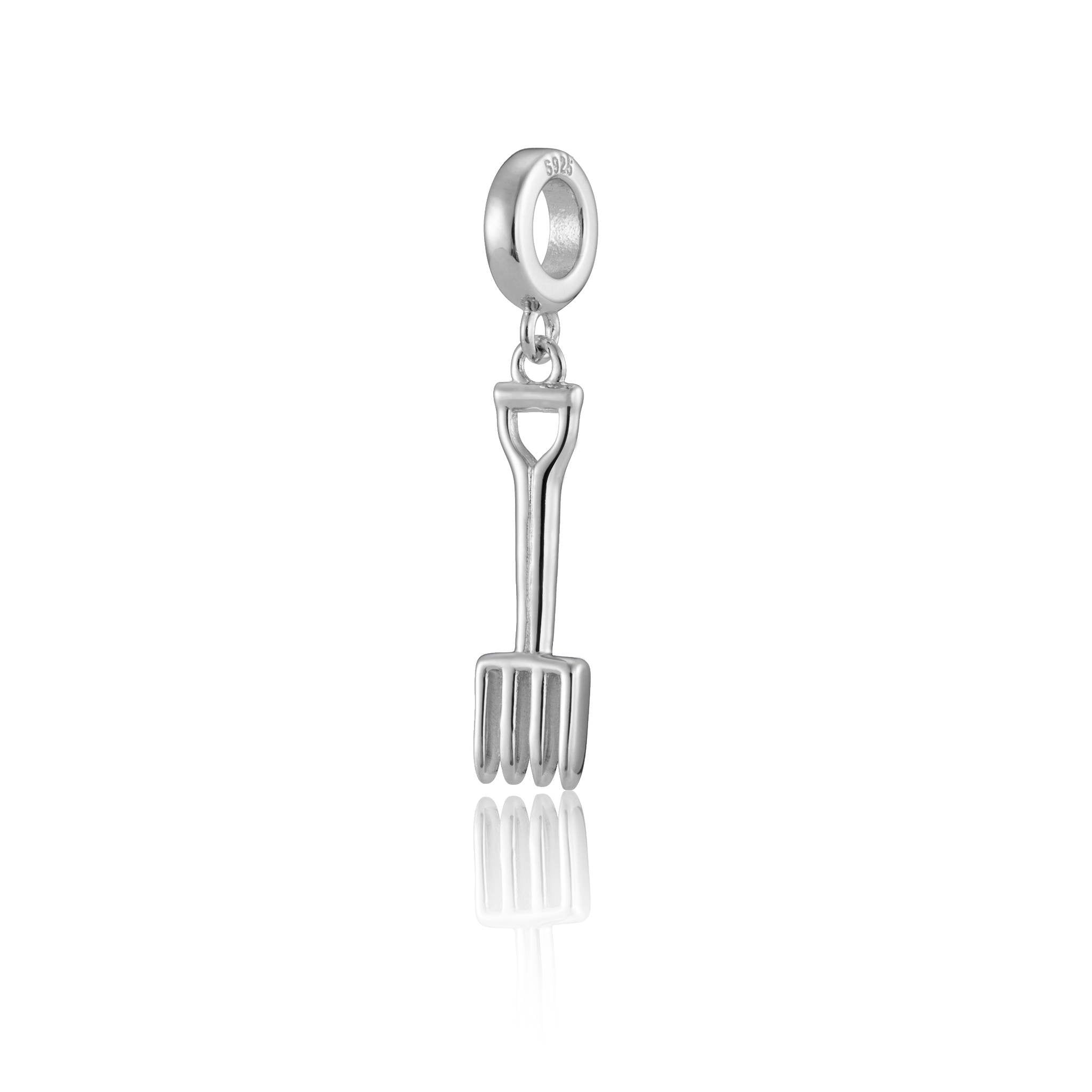 Sterling Silver Pitchfork Charm