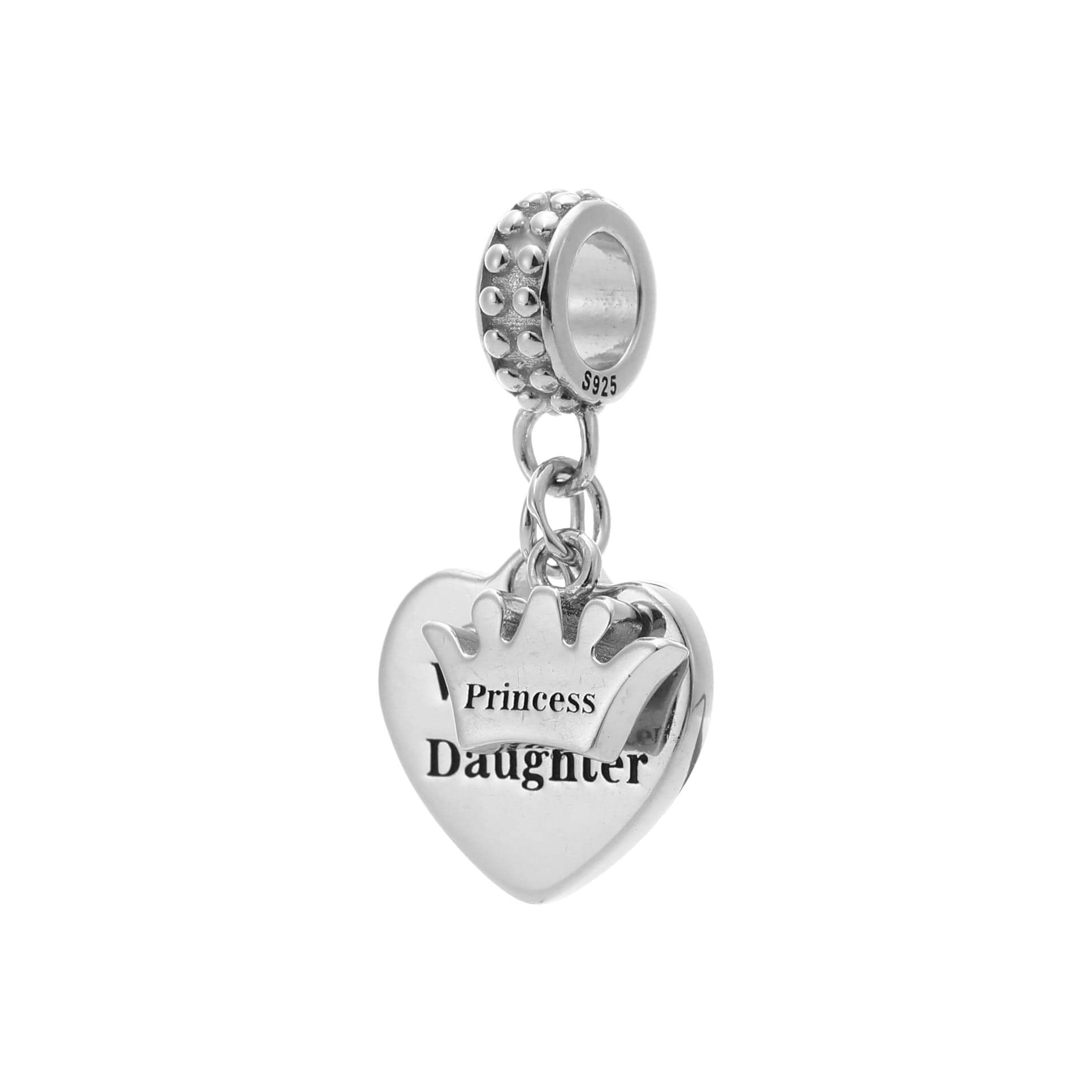 Sterling Silver Welder Daughter Heart Charm