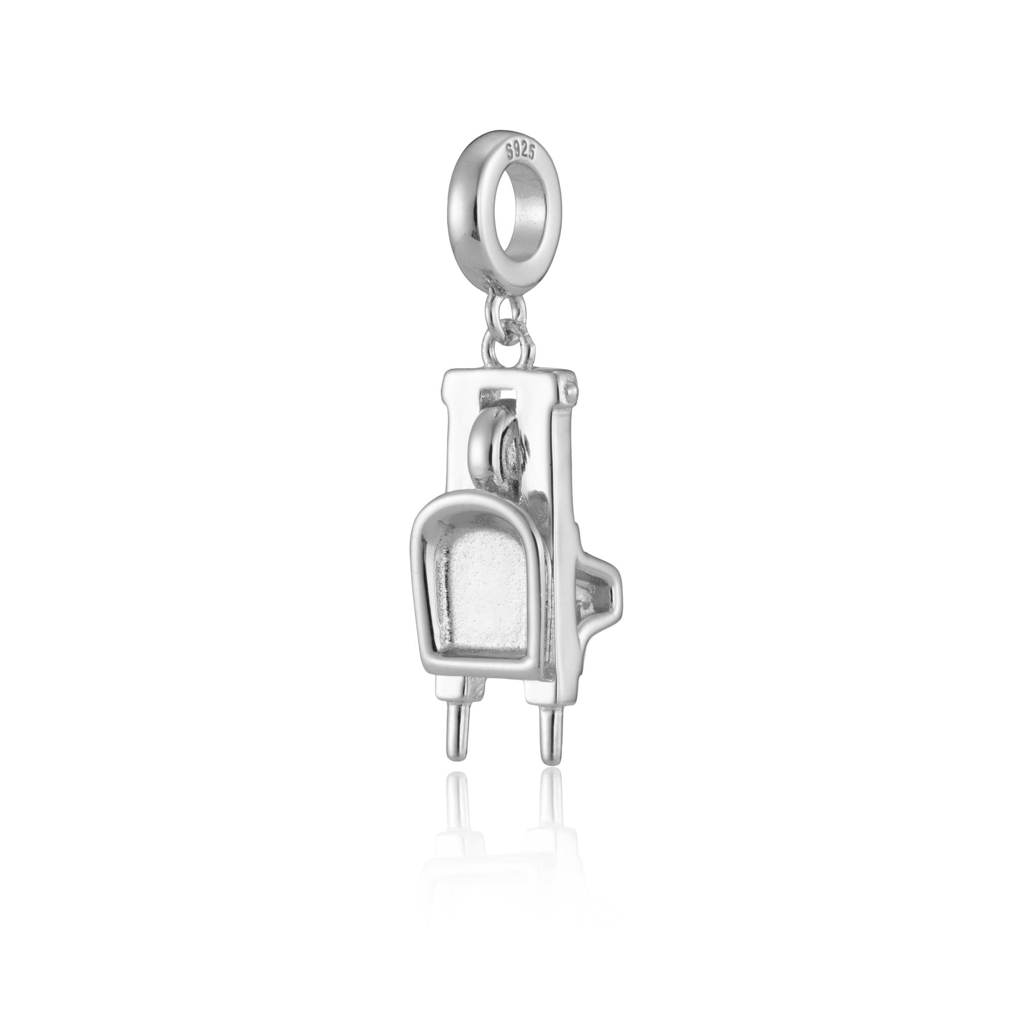 Sterling Silver Wheelbarrow Charm