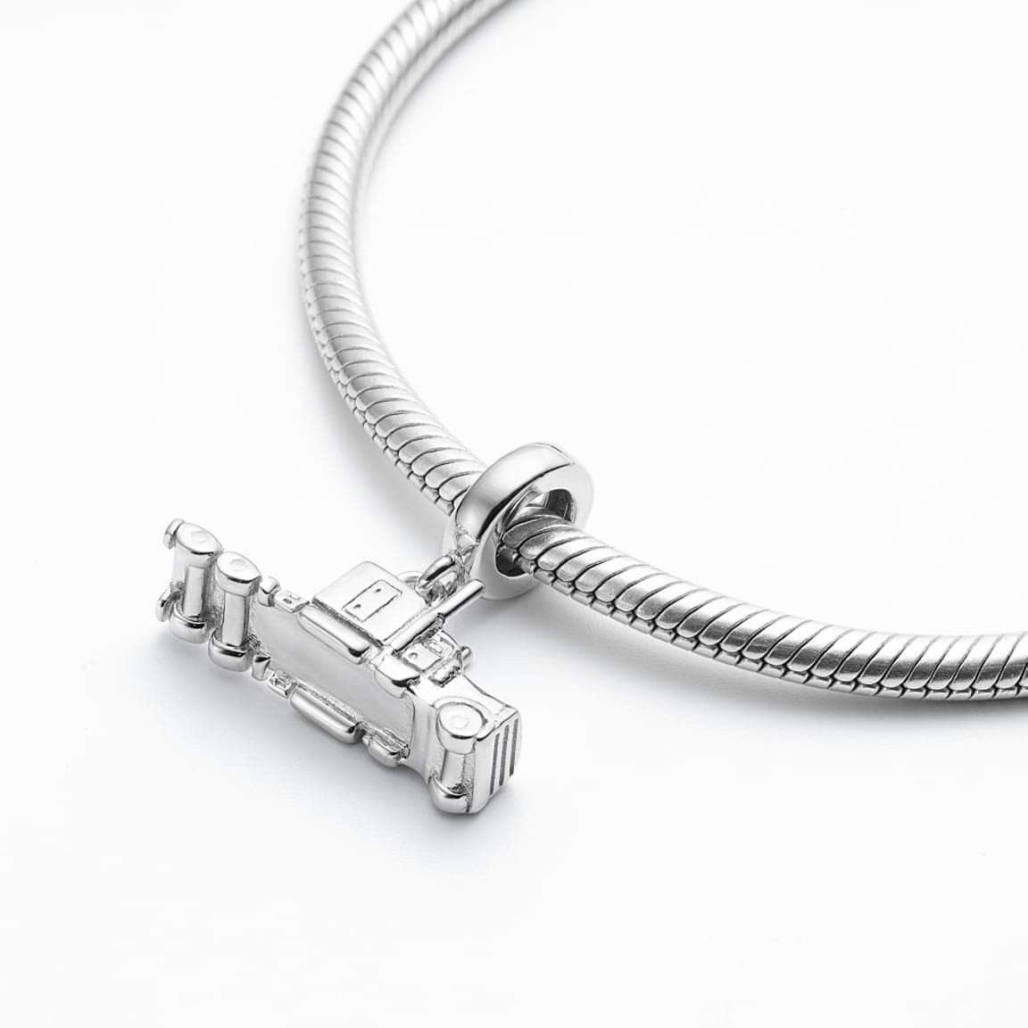 Sterling Silver 18-Wheeler Semi-Trailer Charm