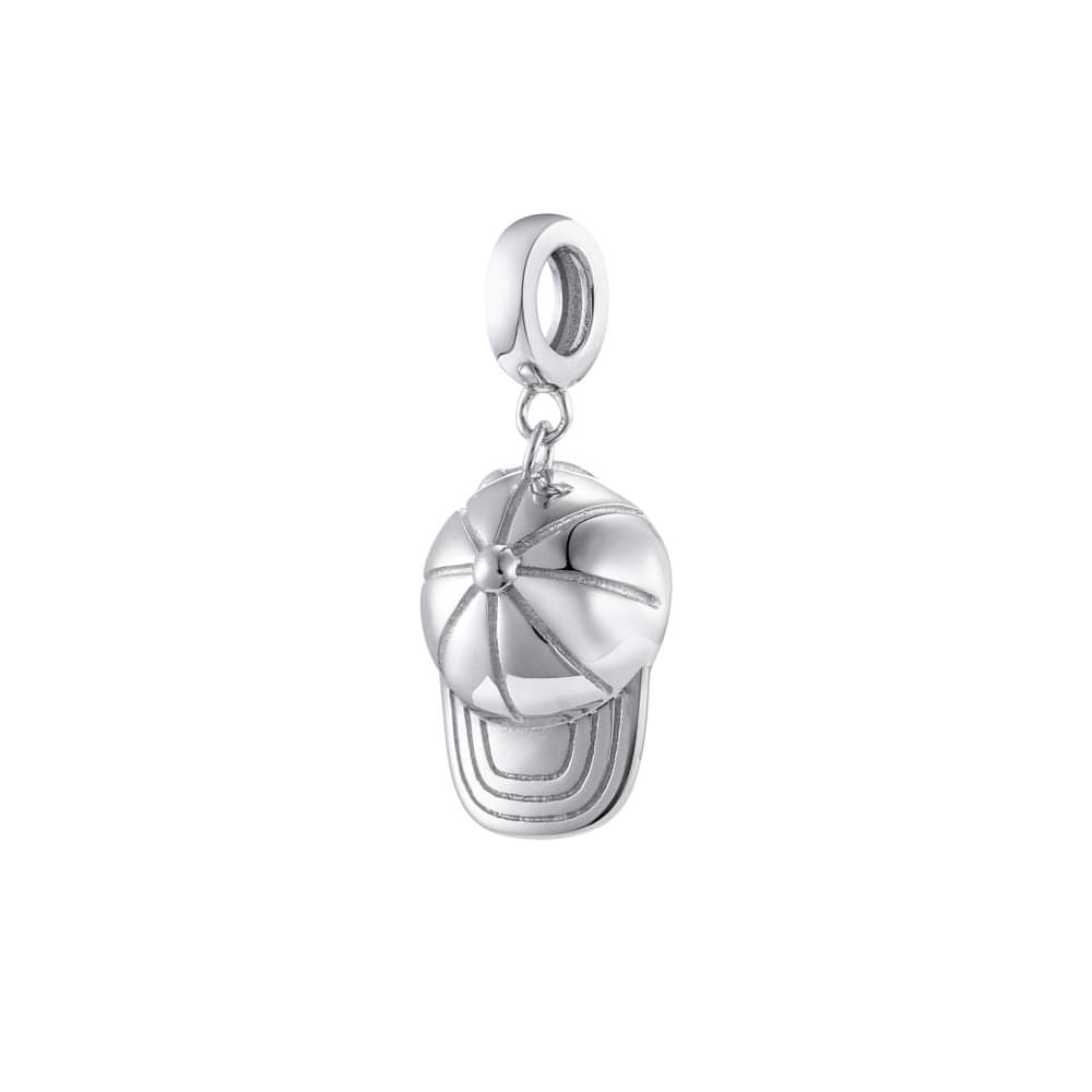 Sterling Silver Baseball Cap Charm