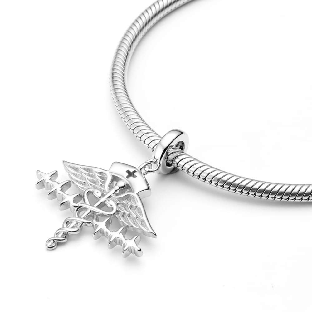 Sterling Silver Nurse Symbol Charm