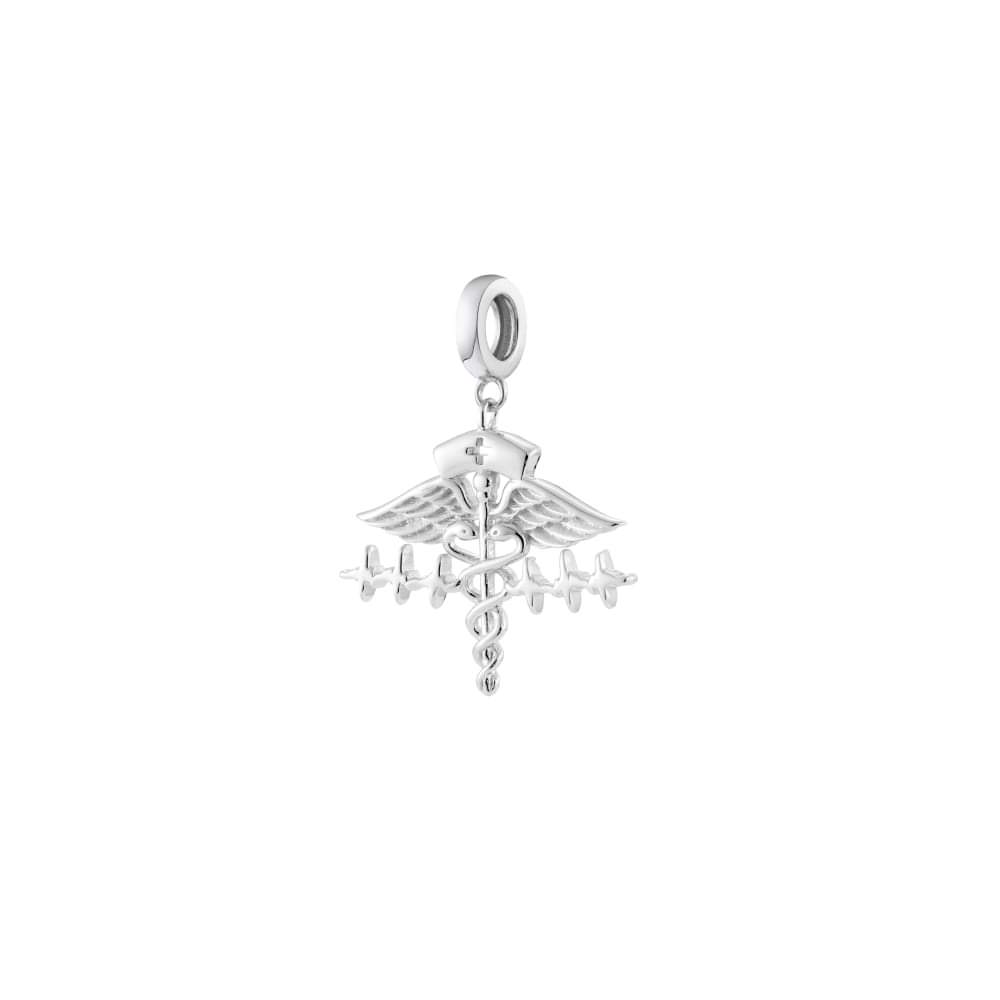 Sterling Silver Nurse Symbol Charm