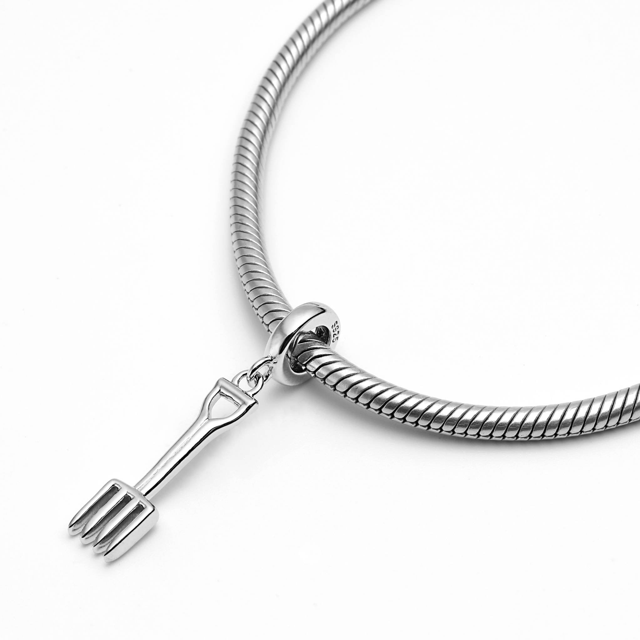 Sterling Silver Pitchfork Charm