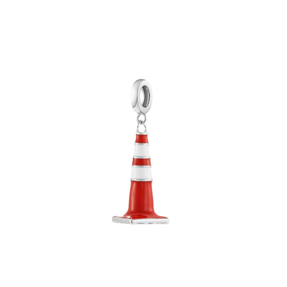 Sterling Silver Traffic Cone Charm