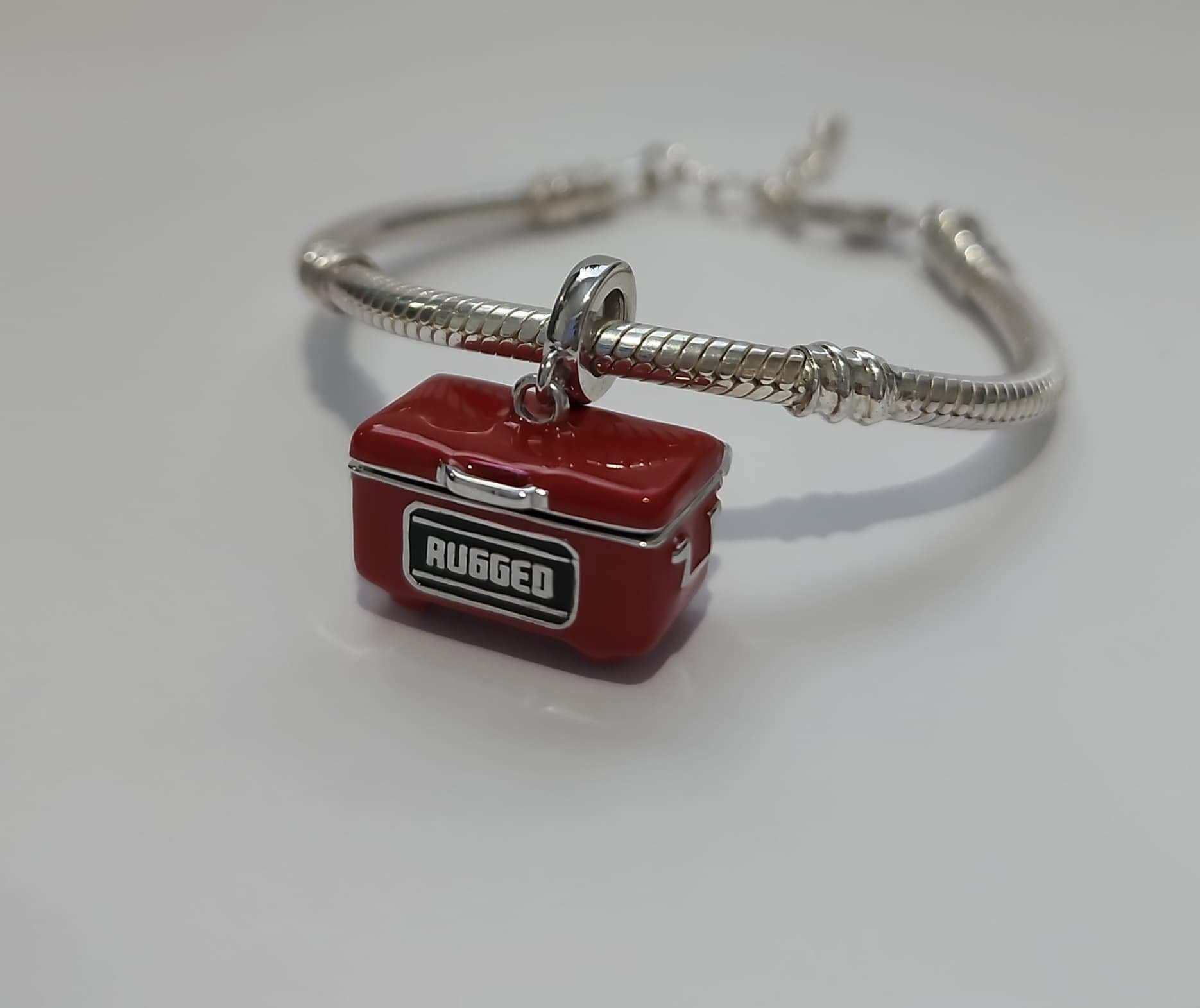 Sterling Silver Jobsite Toolbox Charm