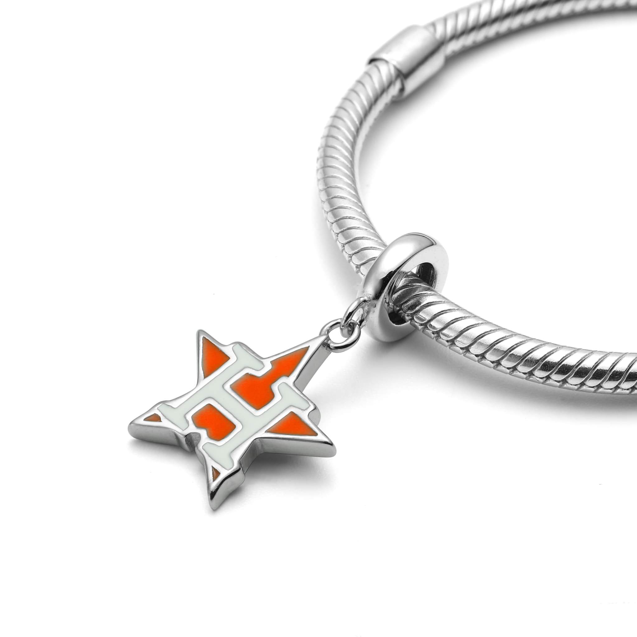 Houston Astros H-Town Sterling Silver Charm