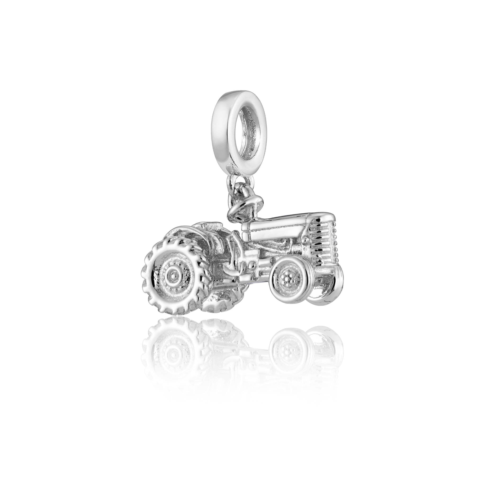 Sterling Silver Tractor Charm