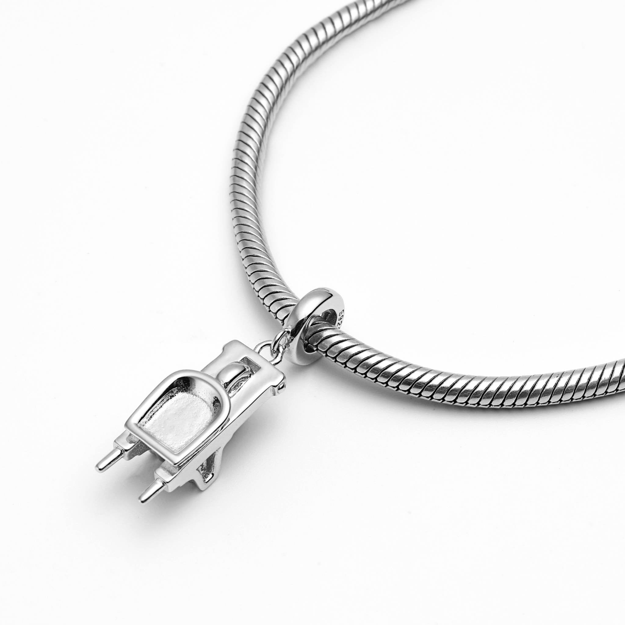 Sterling Silver Wheelbarrow Charm