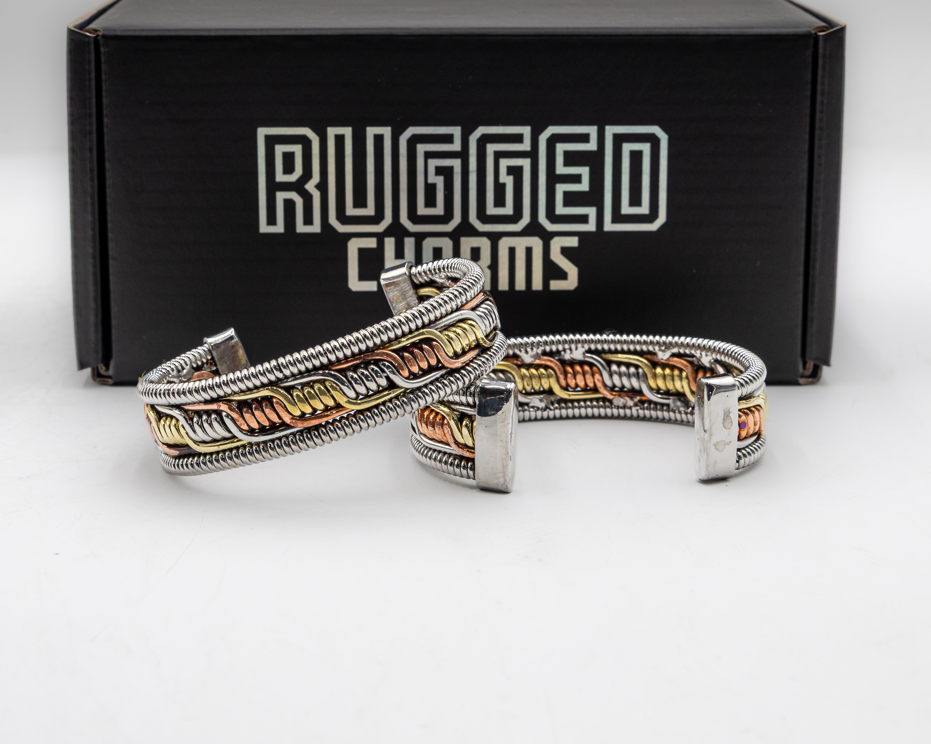 Stainless Steel, Brass and Copper  Bracelet #6