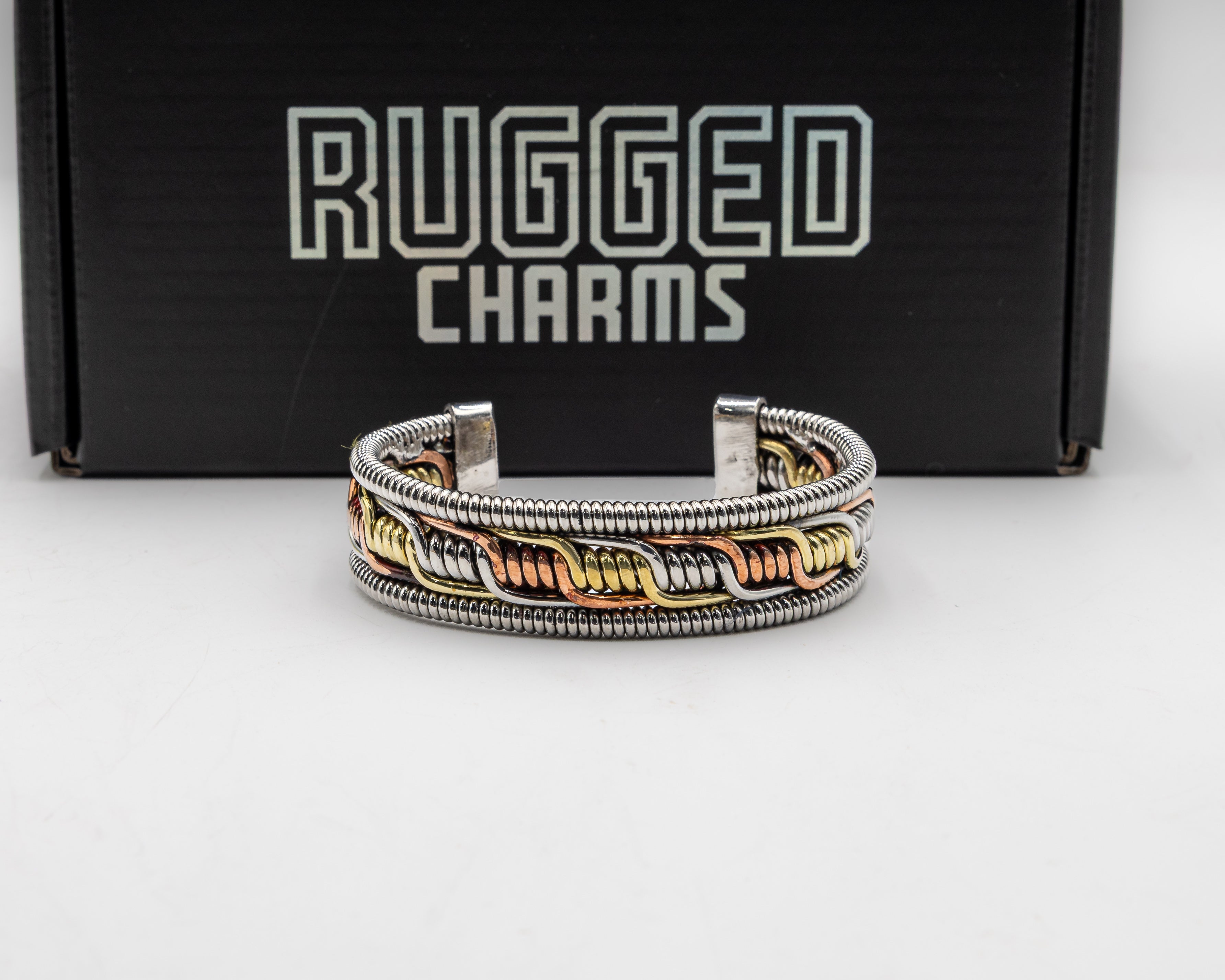 Stainless Steel, Brass and Copper  Bracelet #6