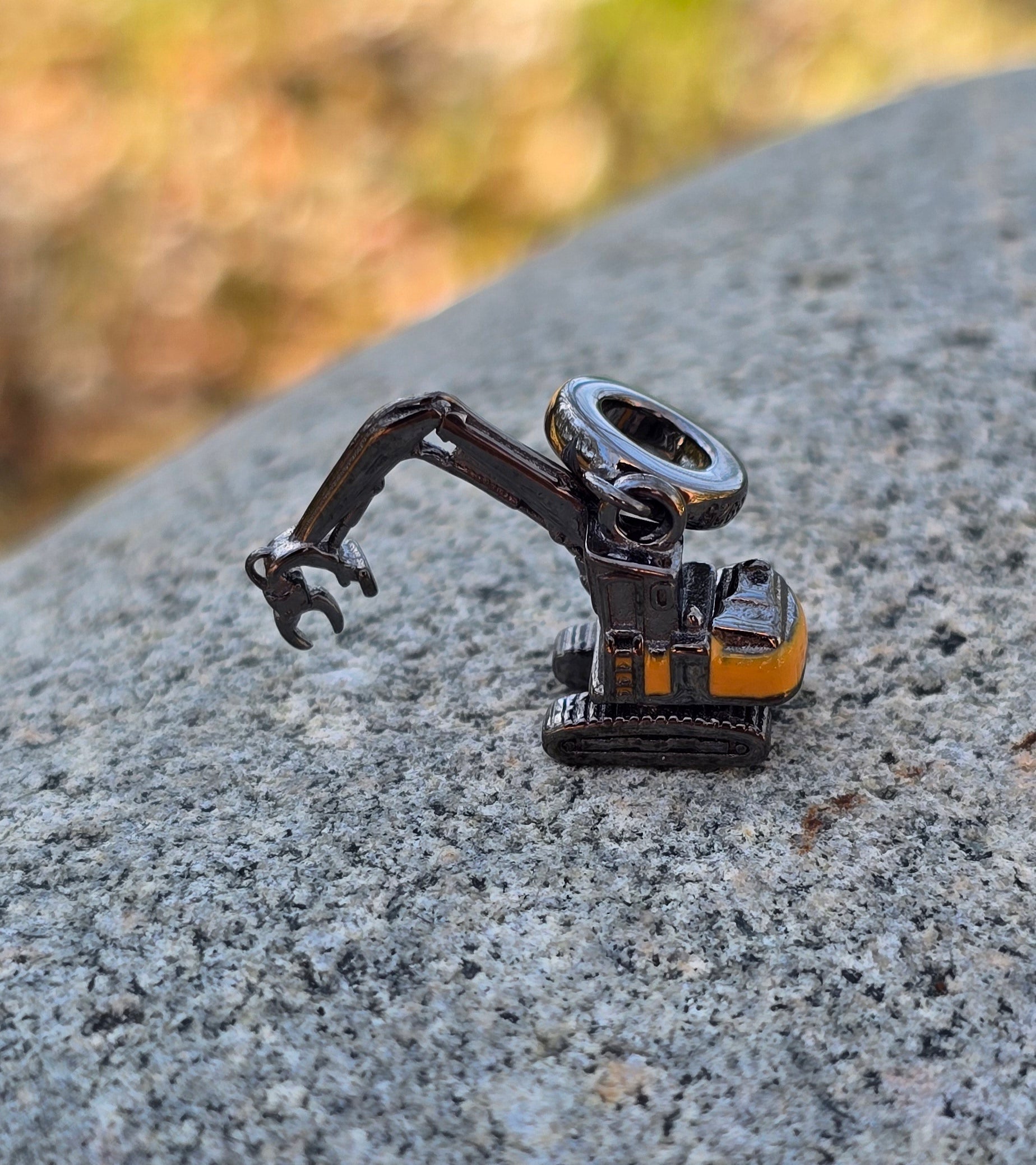 Sterling Silver Log Loader Charm