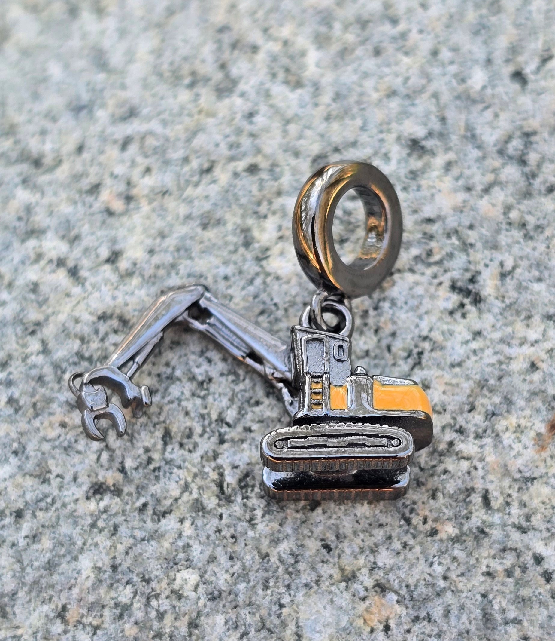 Sterling Silver Log Loader Charm