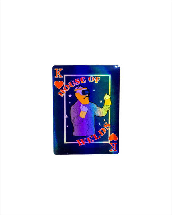 45OL-OUTLAW KING OF CARDS STICKER