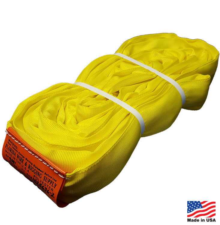 Type 5, Polyester, Polyester, 4 ft Sling Lg, 1 1/8 in Body Dia