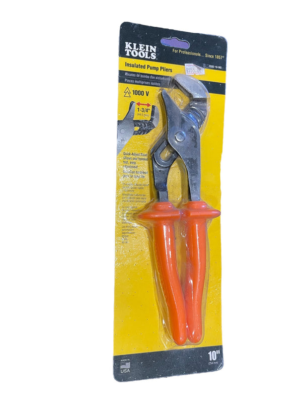 SALE Insulated Pump Pliers, 10 in, Straight