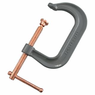 Drop Forged C-Clamp, 2-1/4 in Throat Depth, 2 in L  by Outlaw Leather.