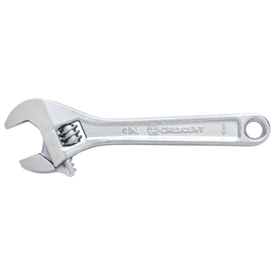 Adjustable Chrome Wrench, 12 in OAL, 1-1/2 in Opening, Chrome Plated