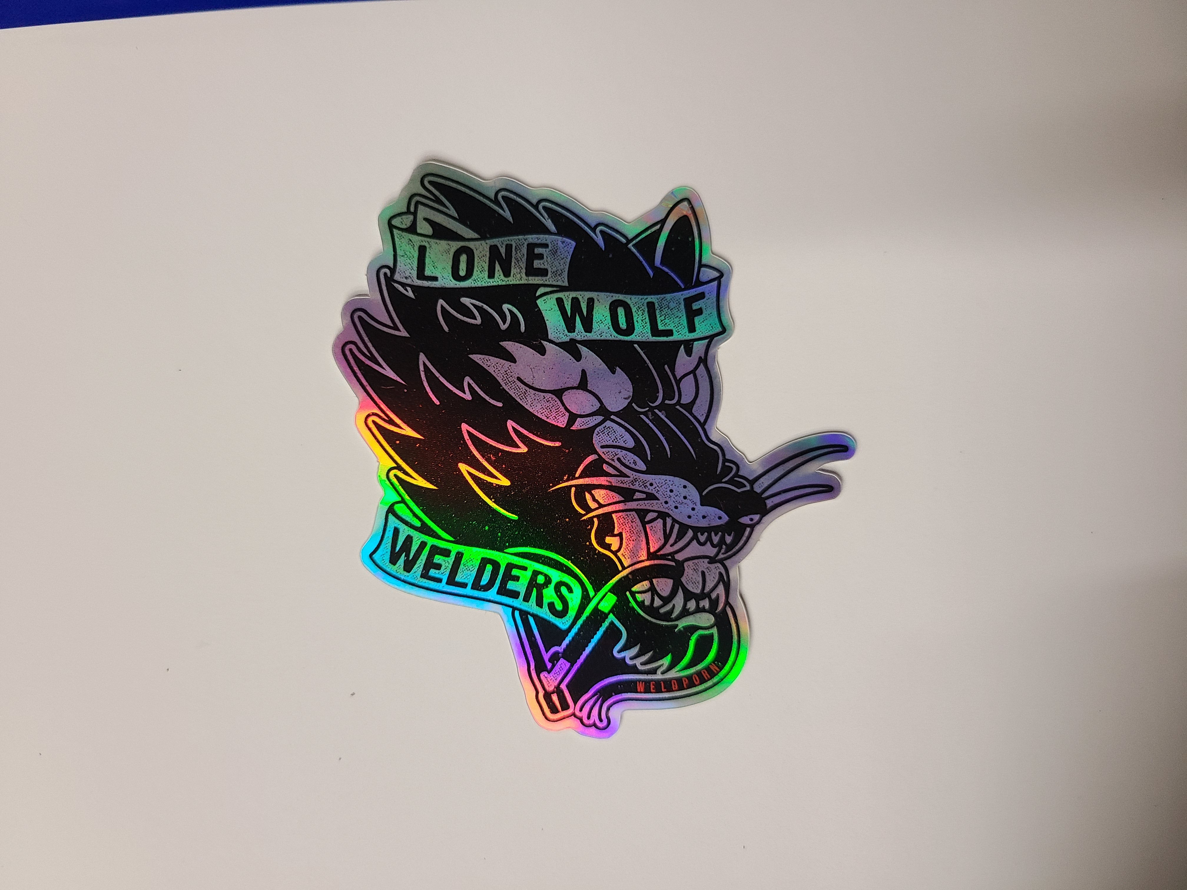 19WP- Lone Wolf Welder Sticker