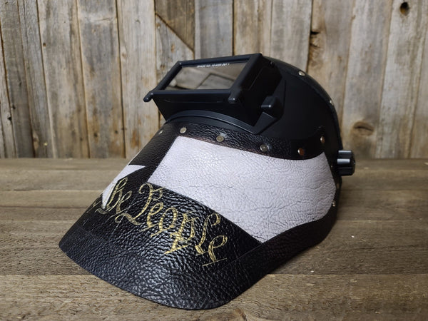 Outlaw Leather - Welding Hood - Texas B/W "We the People"